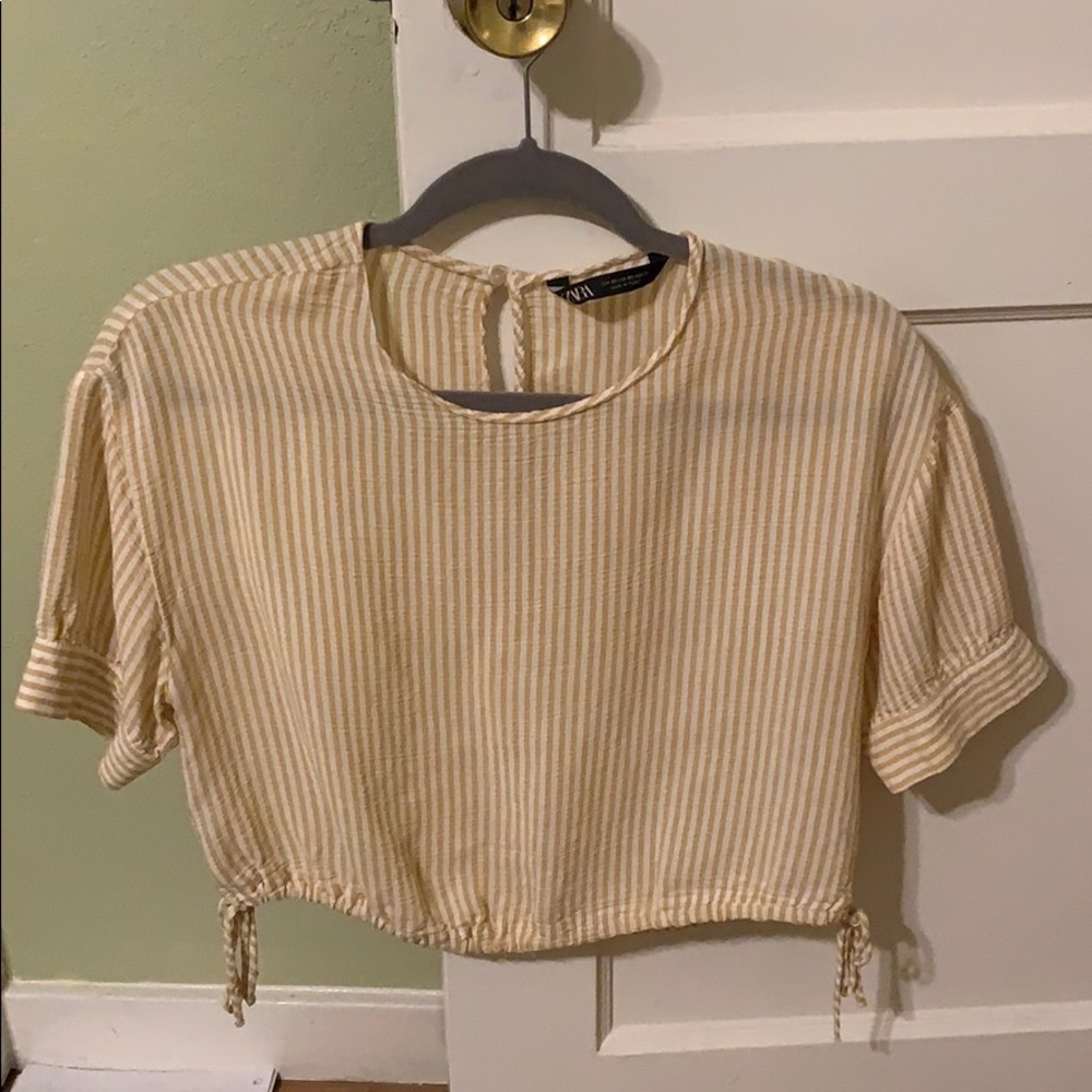 Zara Cropped Blouse XS